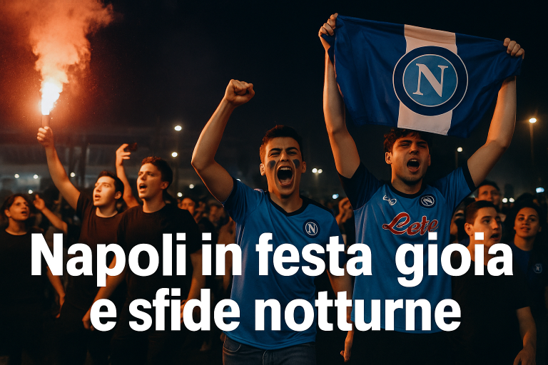 La notte dei tifosi: gioia e tensione nei festeggiamenti per lo scudetto del Napoli
