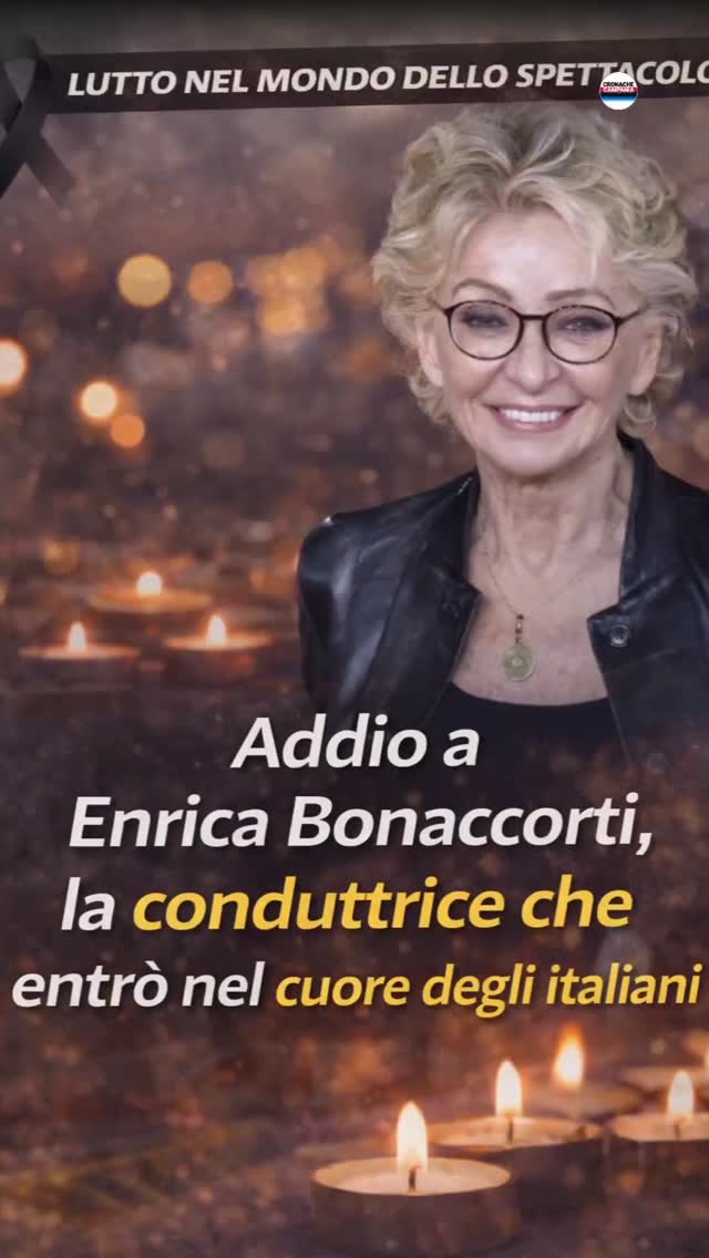 Addio a Enrica Bonaccorti, la conduttrice che entru00f2 nel cuore degli italianinn#roma #addio…