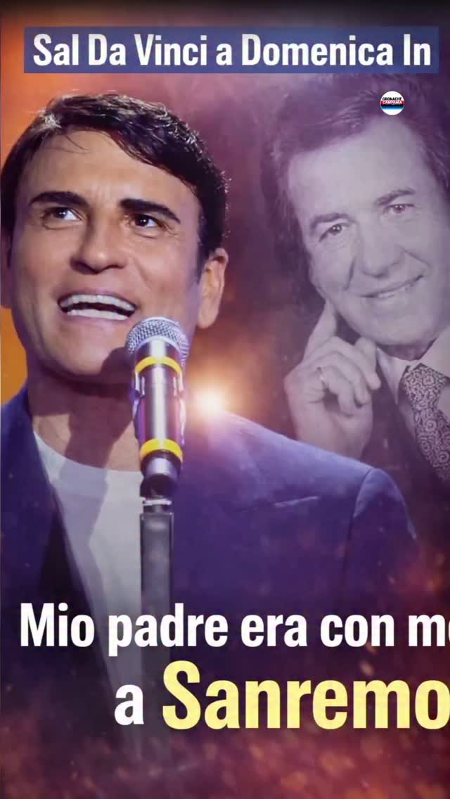 @saldavinciofficial a Domenica In.nMio padre era con me a Sanremo.n@mara_veniernn#sanremo2026 #saldavinci…