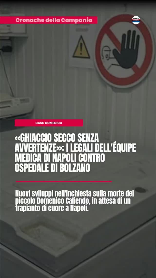 Domenico, u00abGhiaccio secco senza avvertenzeu00bb: i legali dell’u00e9quipe medica di Napoli contro…