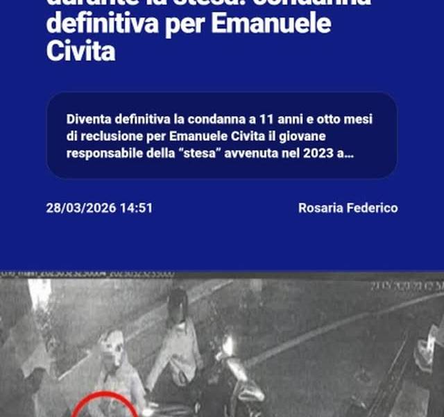 Santu2019Anastasia, bimba ferita durante la stesa: condanna definitiva per Emanuele CivitannDiventa…