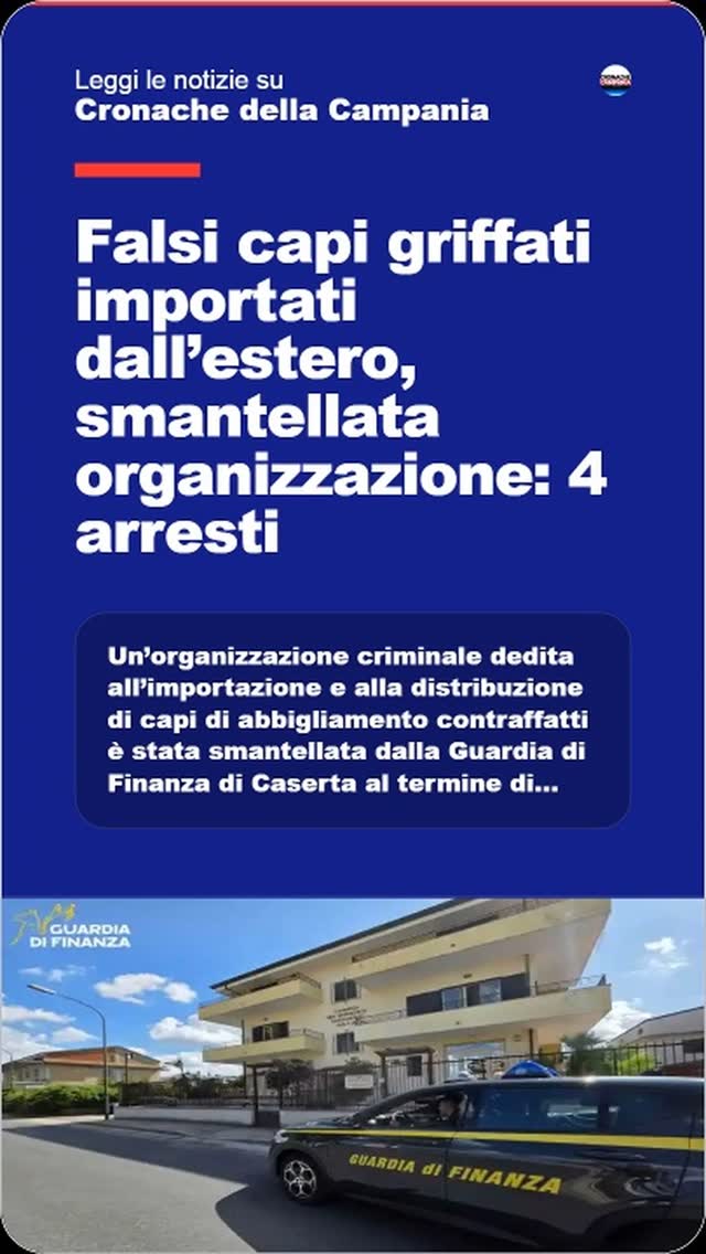 Falsi capi griffati importati dallu2019estero, smantellata organizzazione: 4 arrestinnUnu2019organizzazione…