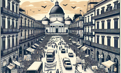 Caos a Capodichino: corteo anti-remigrazione blocca le strade di Napoli