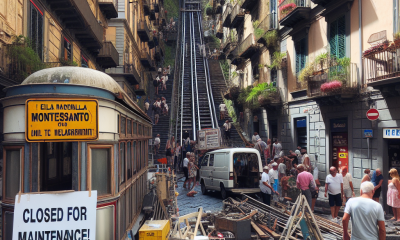 Caos a Montesanto: funicolare chiude per manutenzione, disagi totali