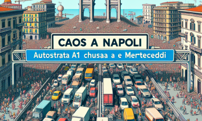 Caos a Napoli: autostrada A1 chiusa martedì e mercoledì