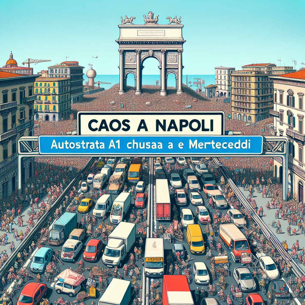 Caos a Napoli: autostrada A1 chiusa martedì e mercoledì