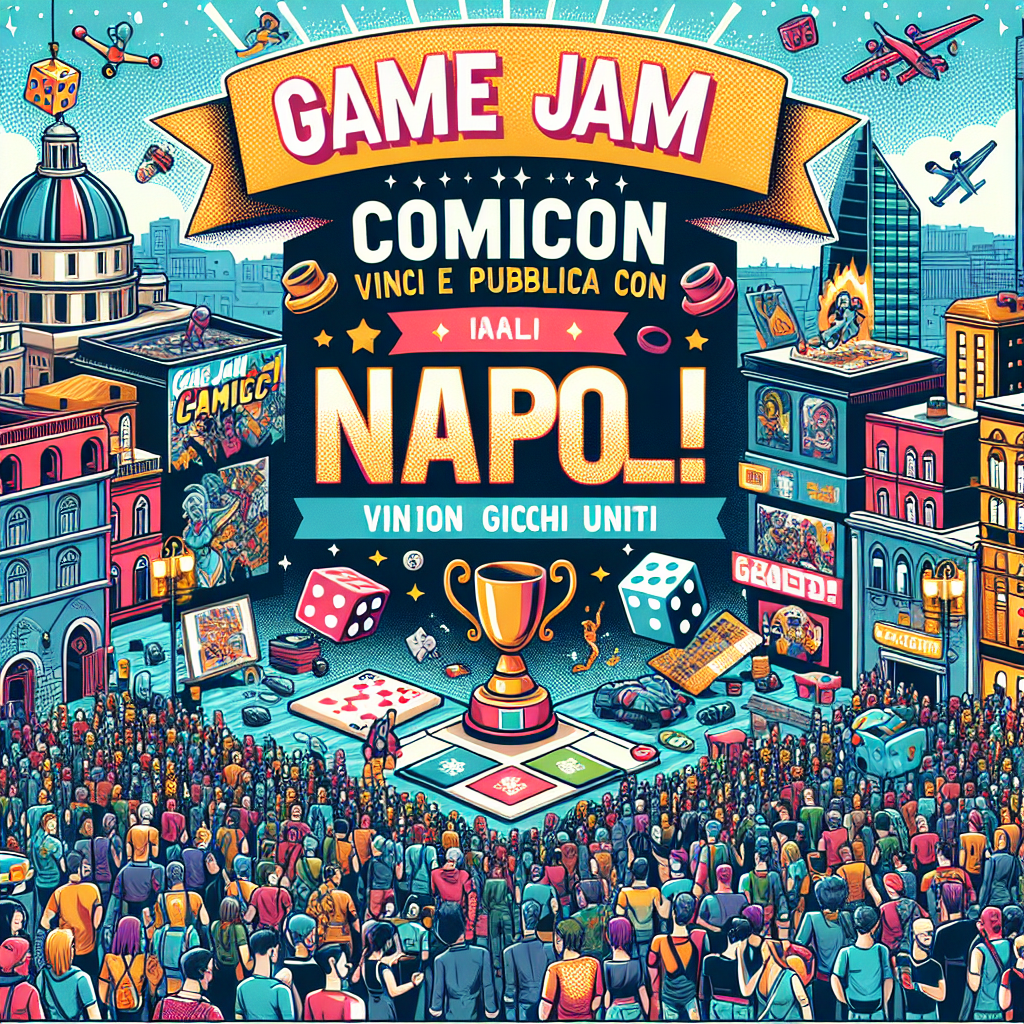 Game jam Comicon Napoli: vinci e pubblica con Giochi Uniti!