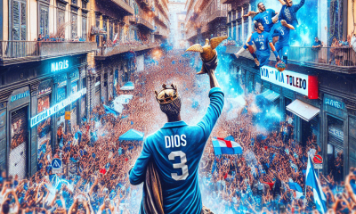 Napoli in delirio: Dios Museum riapre, Maradona re di via Toledo