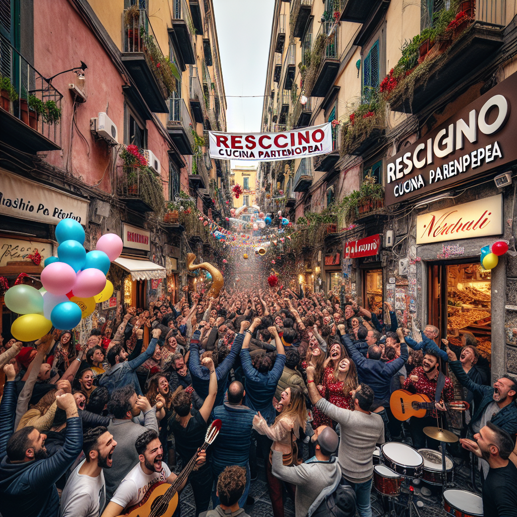 Napoli in delirio: Rescigno Cucina Partenopea festeggia un anno di boom