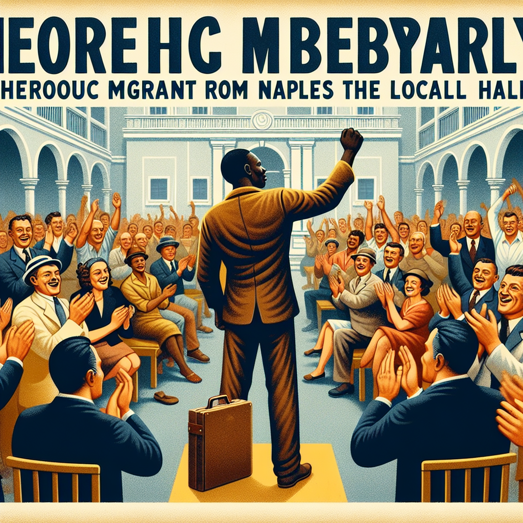 Napoli, migrante eroe ferma rapina: festa in consiglio comunale