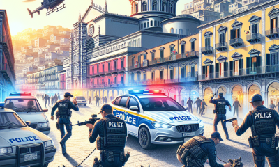 Napoli sotto choc, blitz polizia all’alba: 3 arresti e perquisizioni