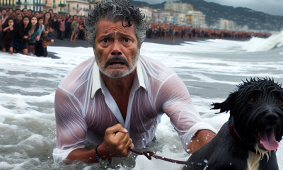 Napoli sotto choc: cane rapito dalla corrente, padrone sfida le onde per salvarlo