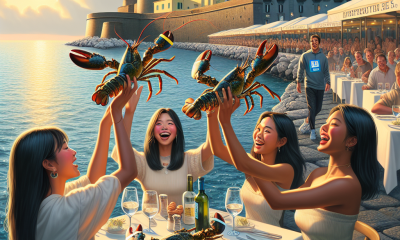 Napoli sotto shock: turiste comprano astici al ristorante e li liberano in mare