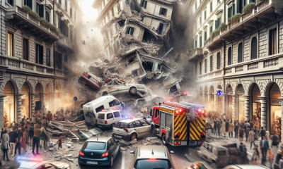 Shock nel cuore di Napoli: crollo, viabilità paralizzata allarme