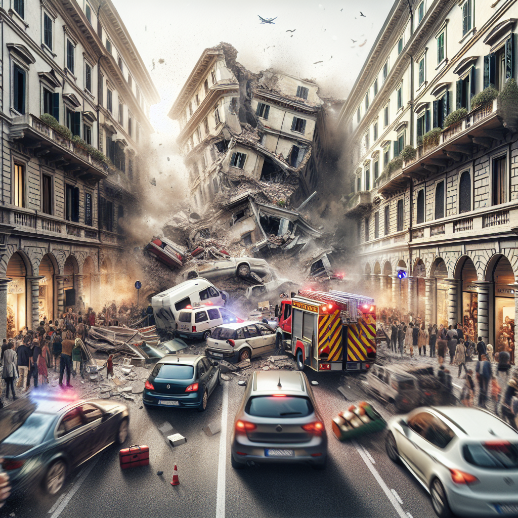 Shock nel cuore di Napoli: crollo, viabilità paralizzata allarme