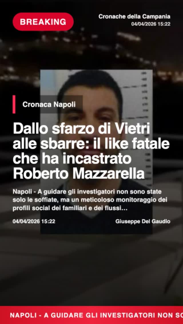 Dallo sfarzo di Vietri alle sbarre: il like fatale che ha incastrato Roberto MazzarellannNapoli – A guidare…