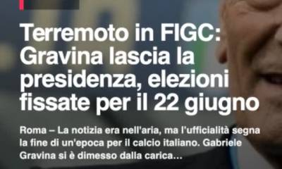 Terremoto in FIGC: Gravina lascia la presidenza, elezioni fissate per il 22 giugnonnRoma u2013 La notizia…