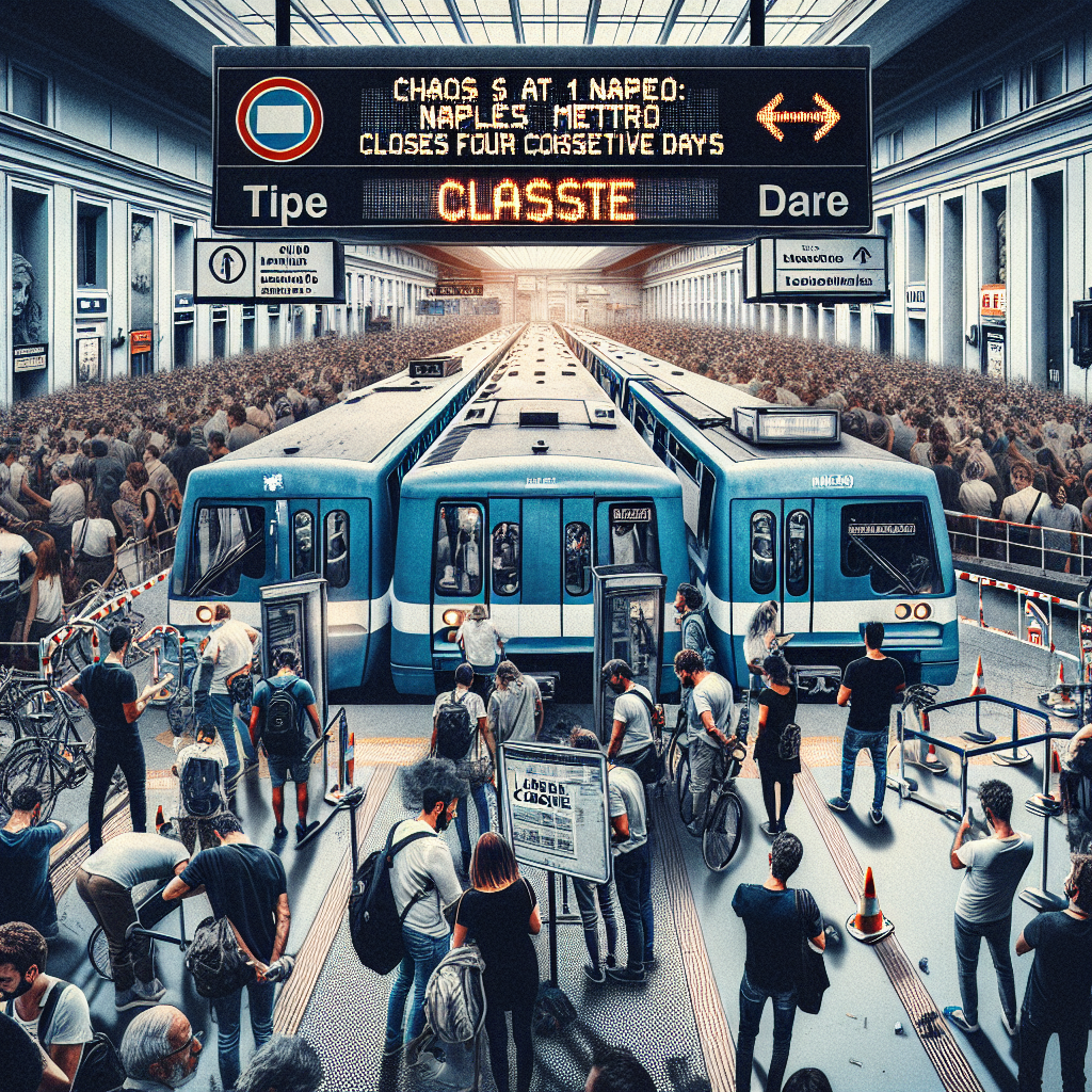 Caos metro Napoli: Linea 1 chiude in anticipo per 4 giorni di fila