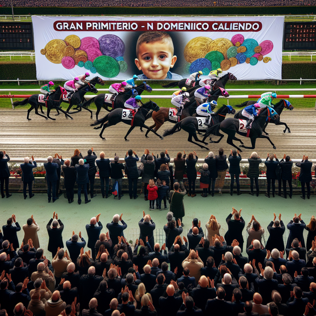 Commozione ad Agnano: Gran Premio Lotteria dedicato al piccolo Domenico Caliendo