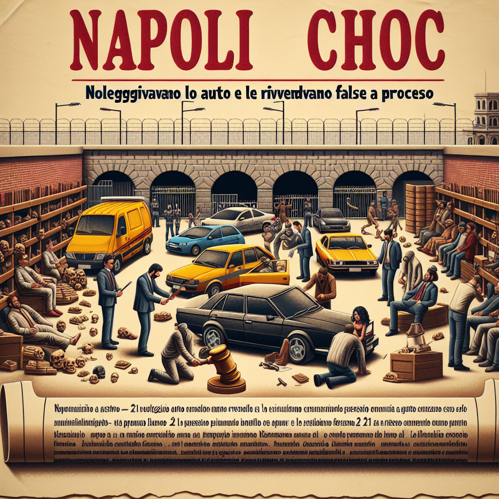 Napoli choc: noleggiavano auto e le rivendevano false, 21 a processo