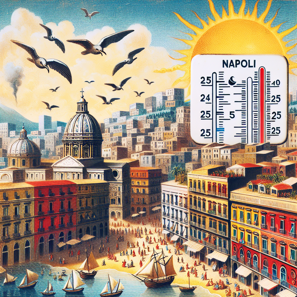 Napoli investita dallo scirocco: termometri oltre 25 gradi, afa record in città