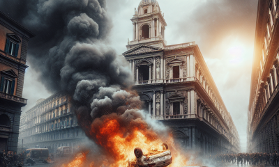Napoli sotto shock: auto si ribalta e divampa in fiamme dopo schianto