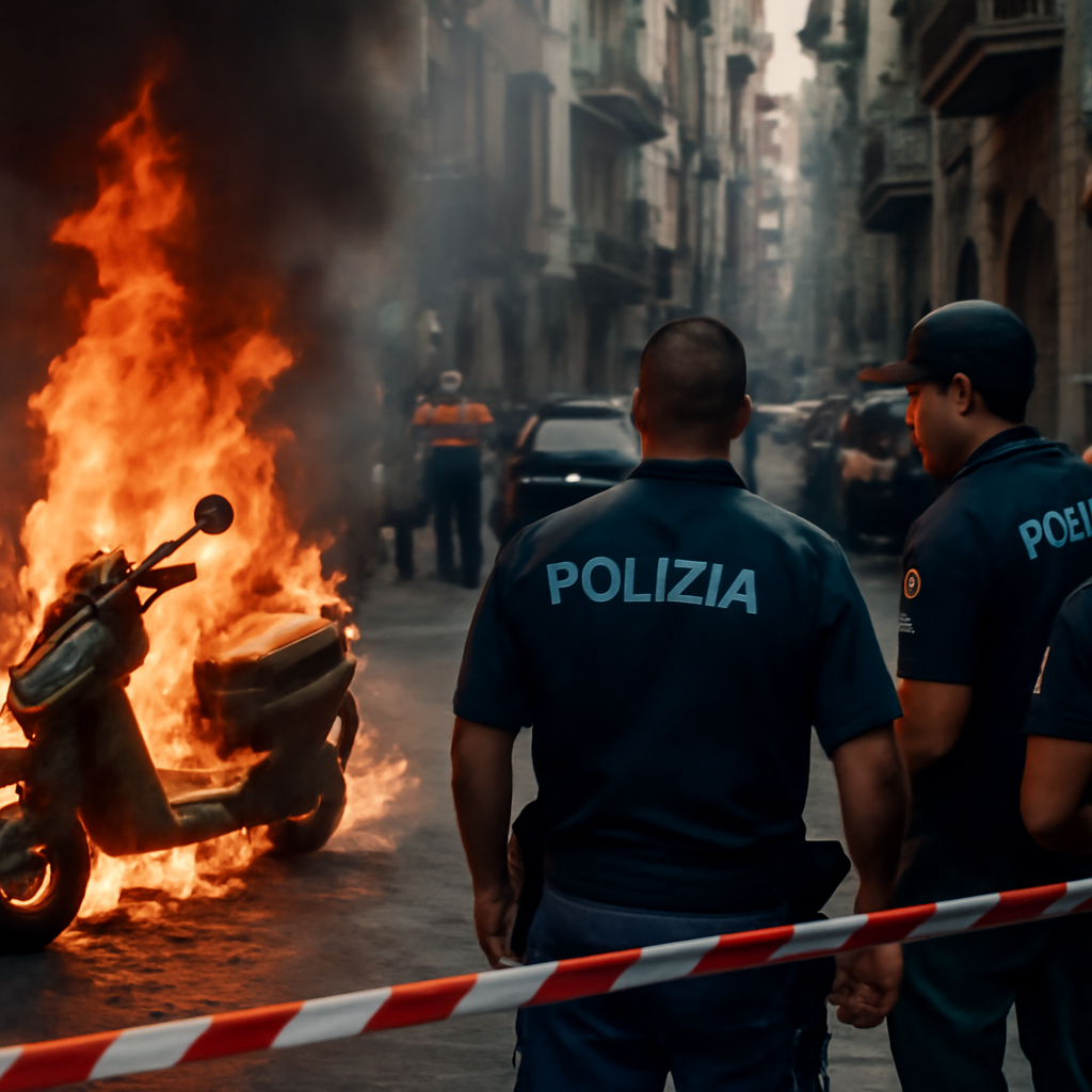 Napoli in fiamme: incendio di scooter alimenta il mistero tra paure e responsabilità