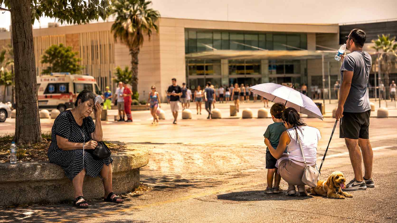 Caldo eccezionale in Campania: negozi affollati e nostalgia di giorni più freschi a Napoli