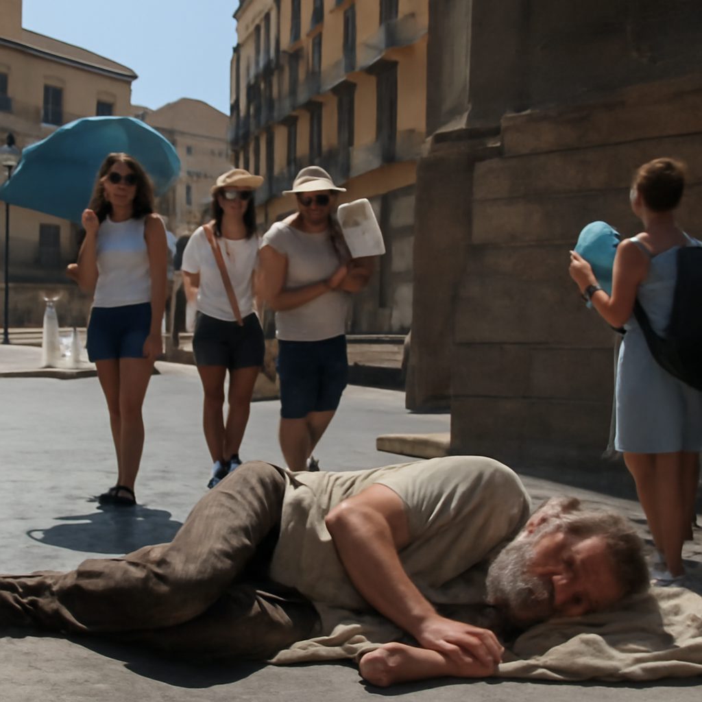 Caldo torrido a Napoli: l’emergenza invisibile dei senzatetto