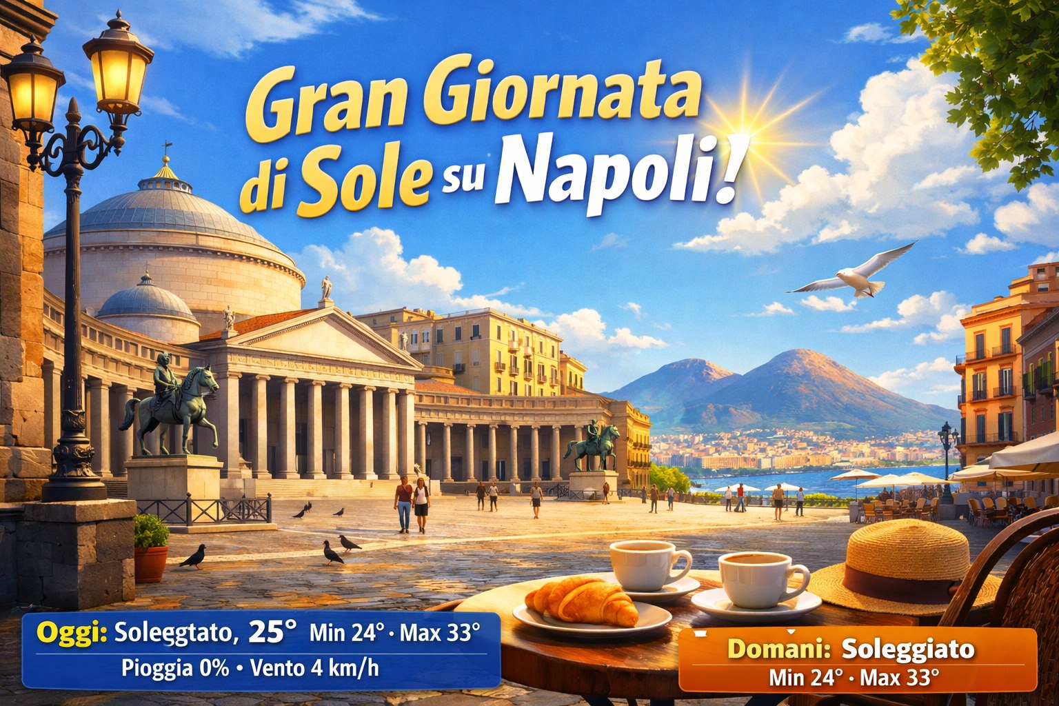 Meteo Napoli, previsioni di oggi 23 Giugno 2026