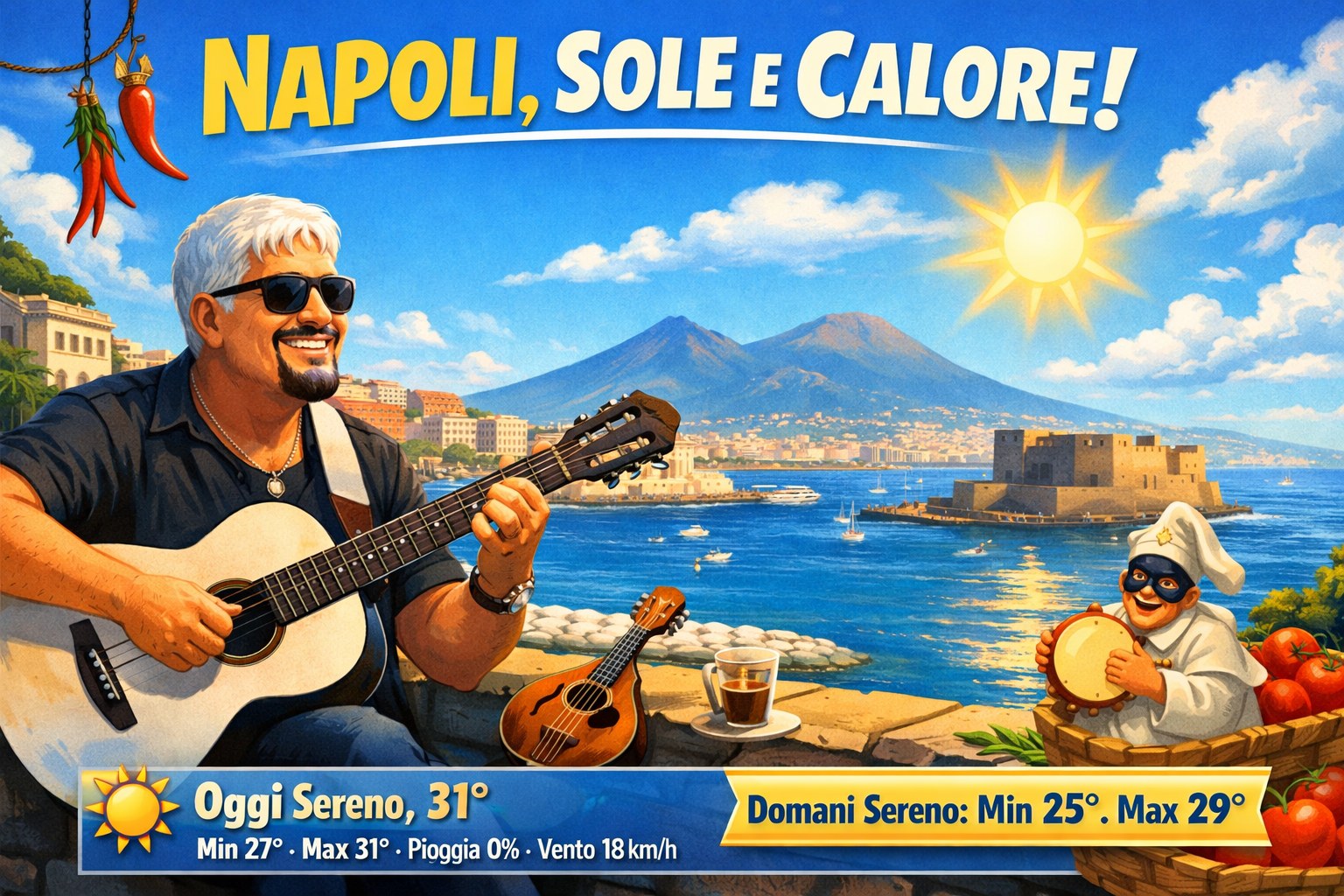 Meteo Napoli, previsioni di oggi 28 Giugno 2026