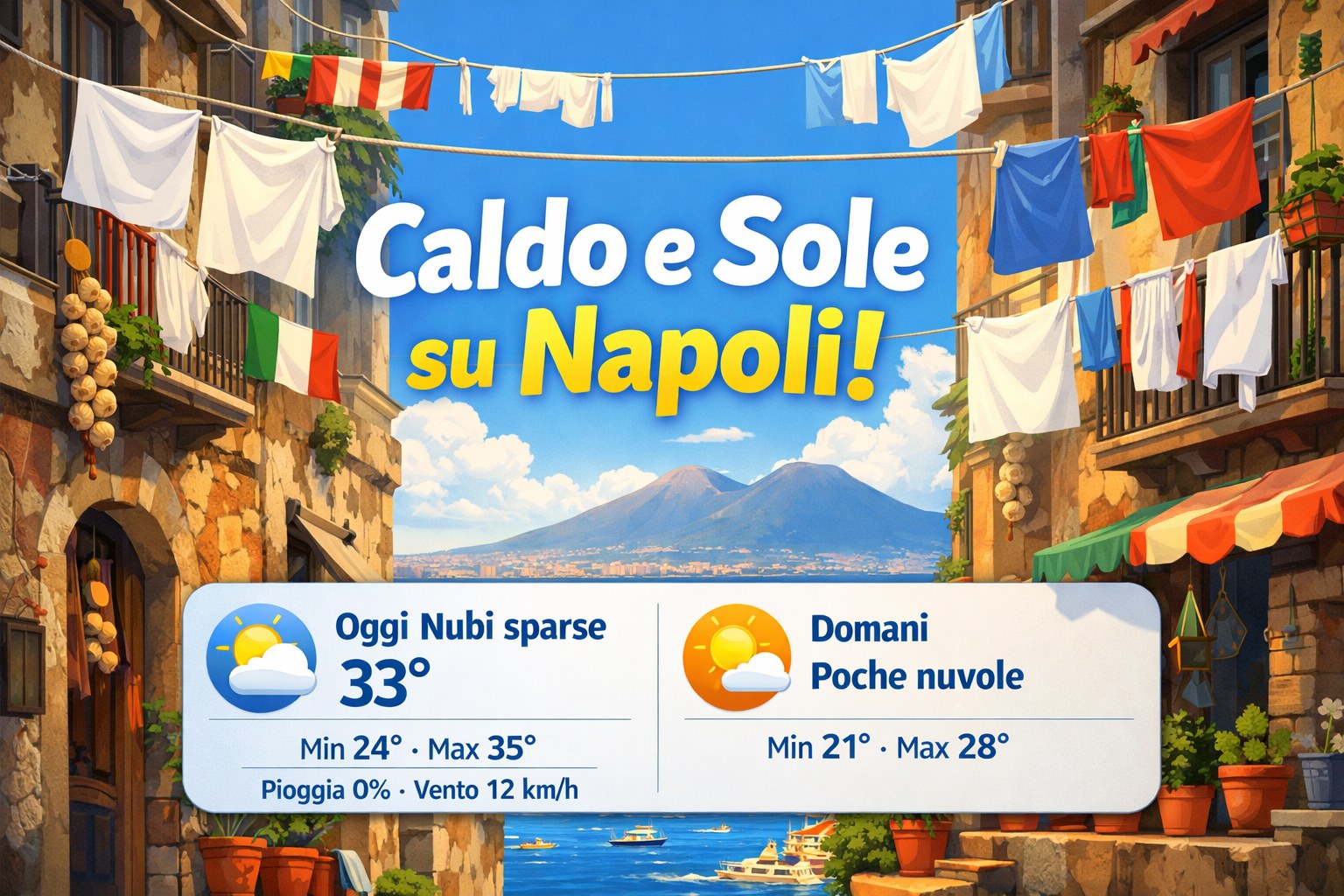 Meteo Napoli, previsioni di oggi 30 Giugno 2026