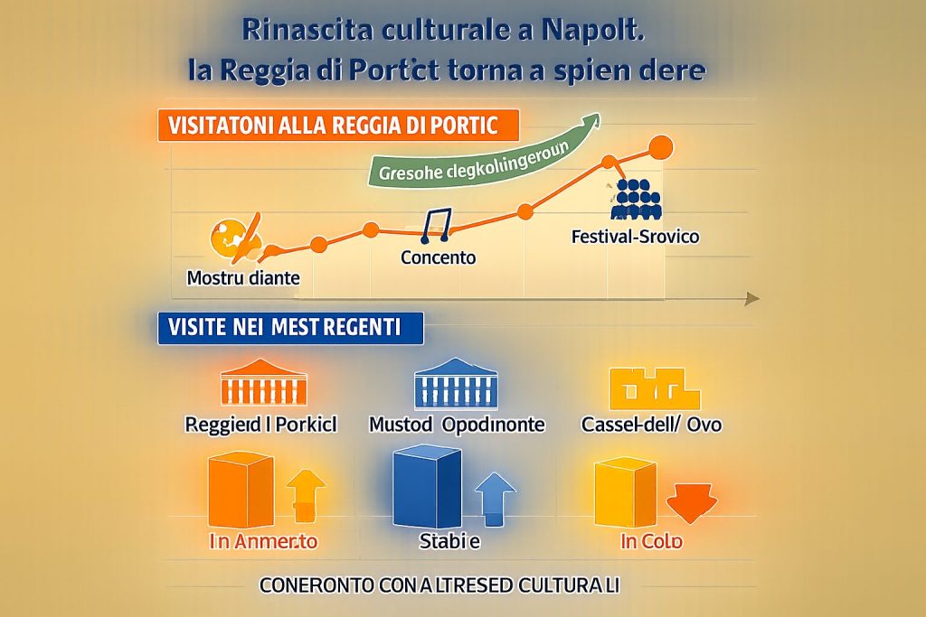 infografica - Rinascita culturale a Napoli: la Reggia di Portici torna a splendere