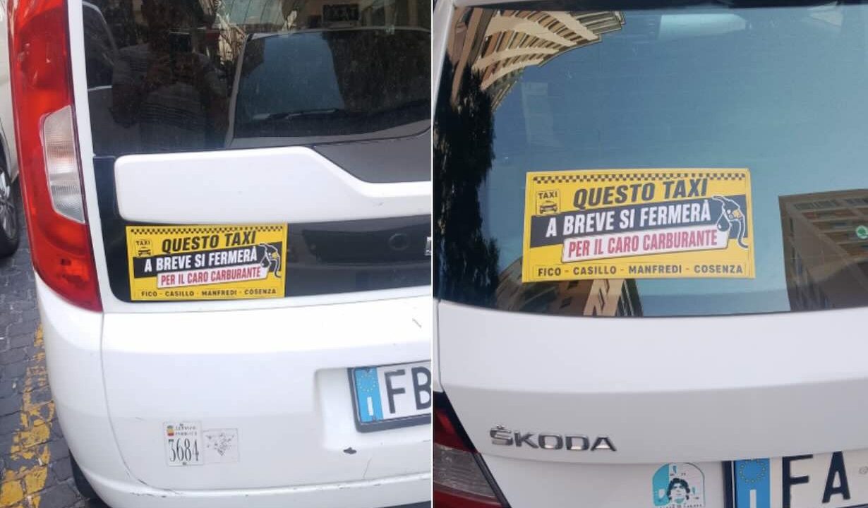 Taxi di Napoli, allerta per il fermo: la scritta che preoccupa i pendolari