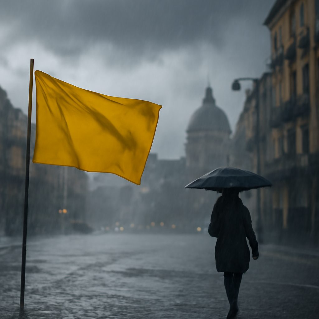 Allerta meteo gialla: Napoli si prepara a temporali e raffiche di vento