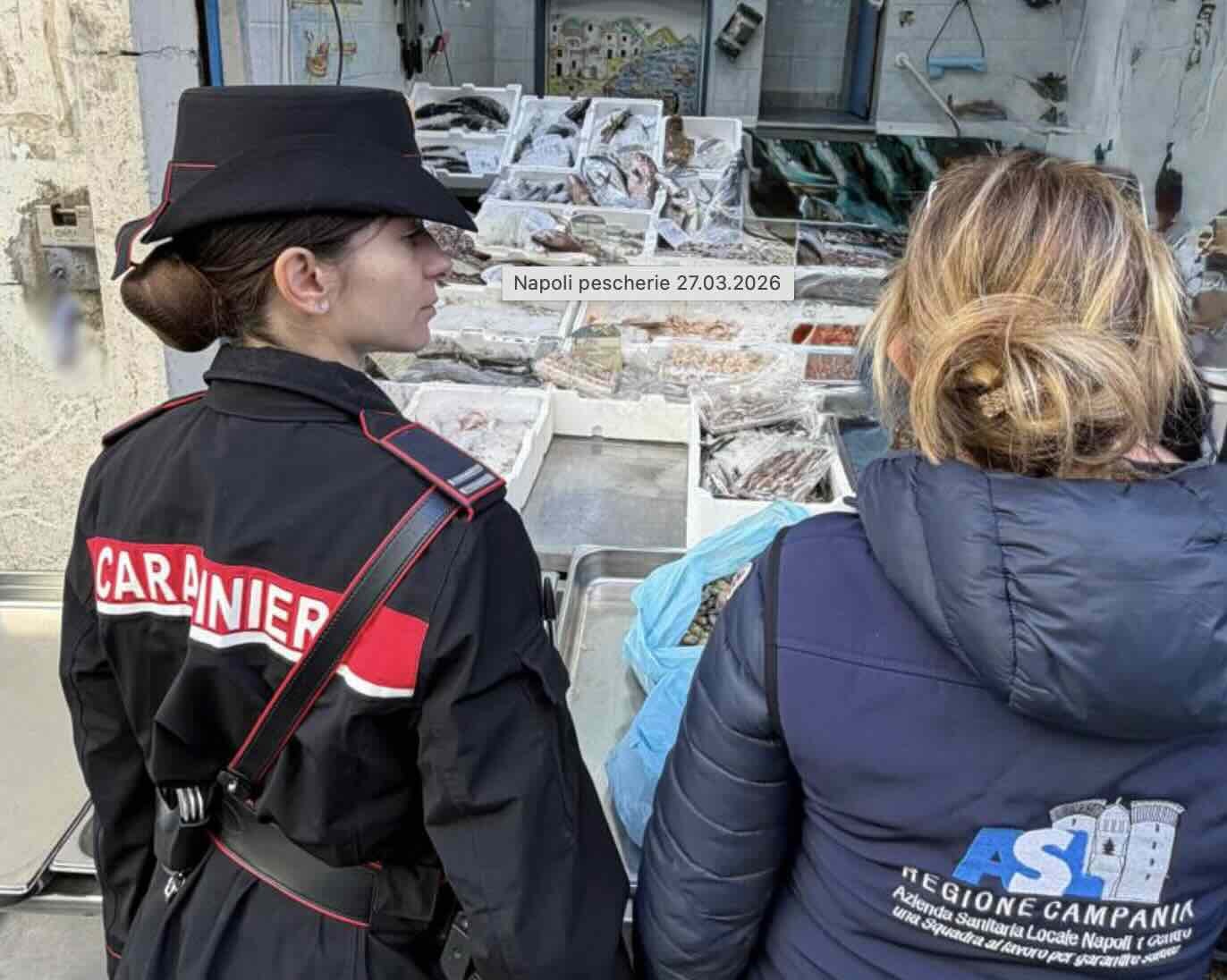 Pescheria chiusa a Poggioreale: i carabinieri scoprono gravi carenze igieniche nella struttura