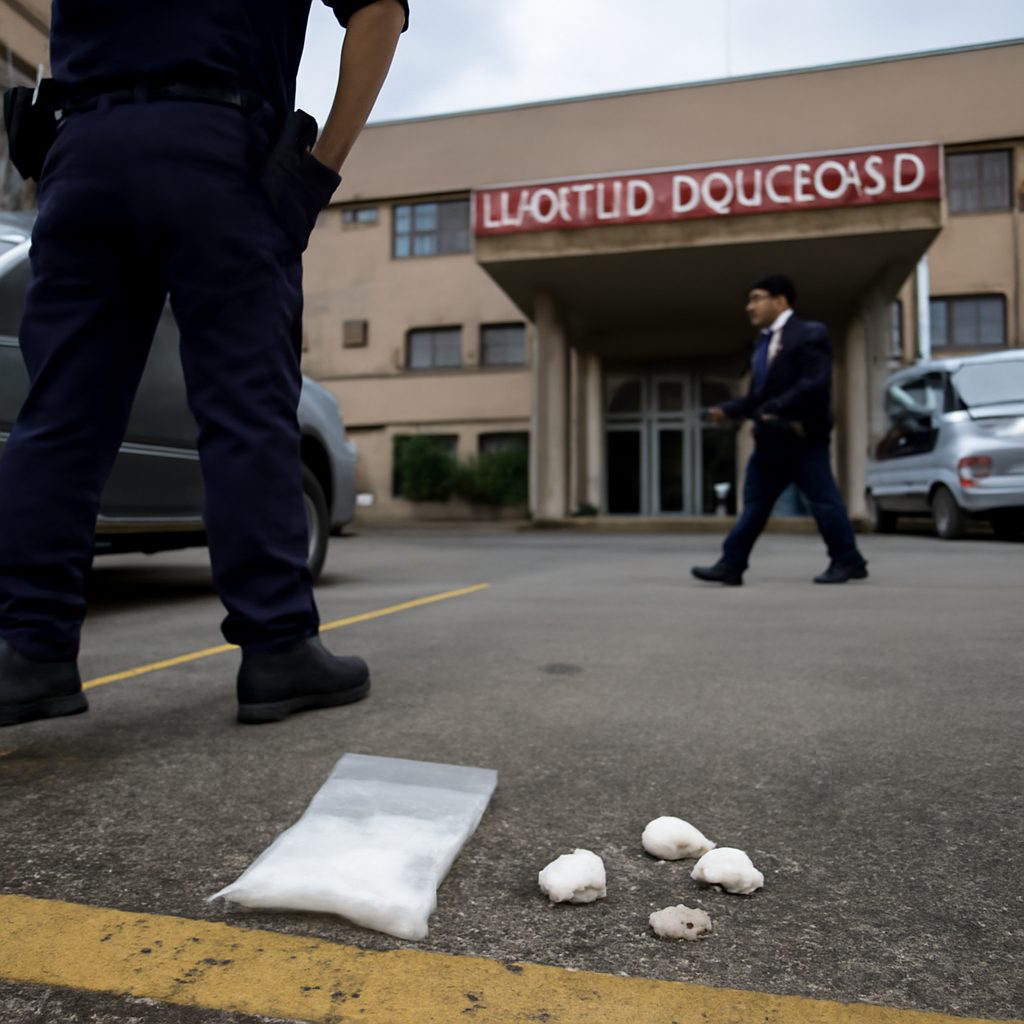Cocaina nel parcheggio del pronto soccorso di Napoli: un fenomeno allarmante