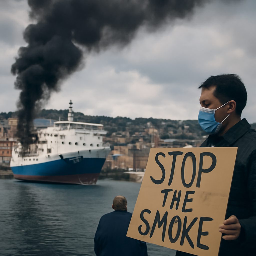 Fumi tossici dai porti di Napoli e Salerno: allarme ambientalista sulle navi