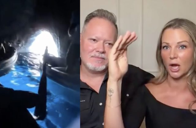 Barca in difficoltà alla Grotta Azzurra: il video del dramma conquista le tv americane