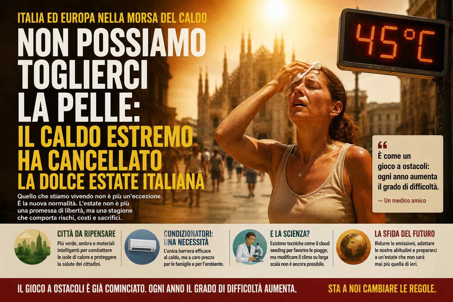 Luglio da incubo a Napoli: il caldo torrido stravolge le settimane estive