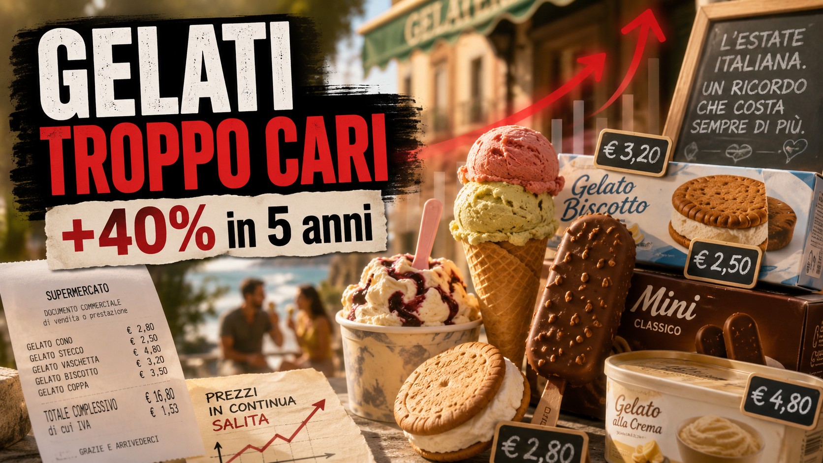 Il gelato dell’estate 2023: simbolo di una spesa sempre più alta per i napoletani