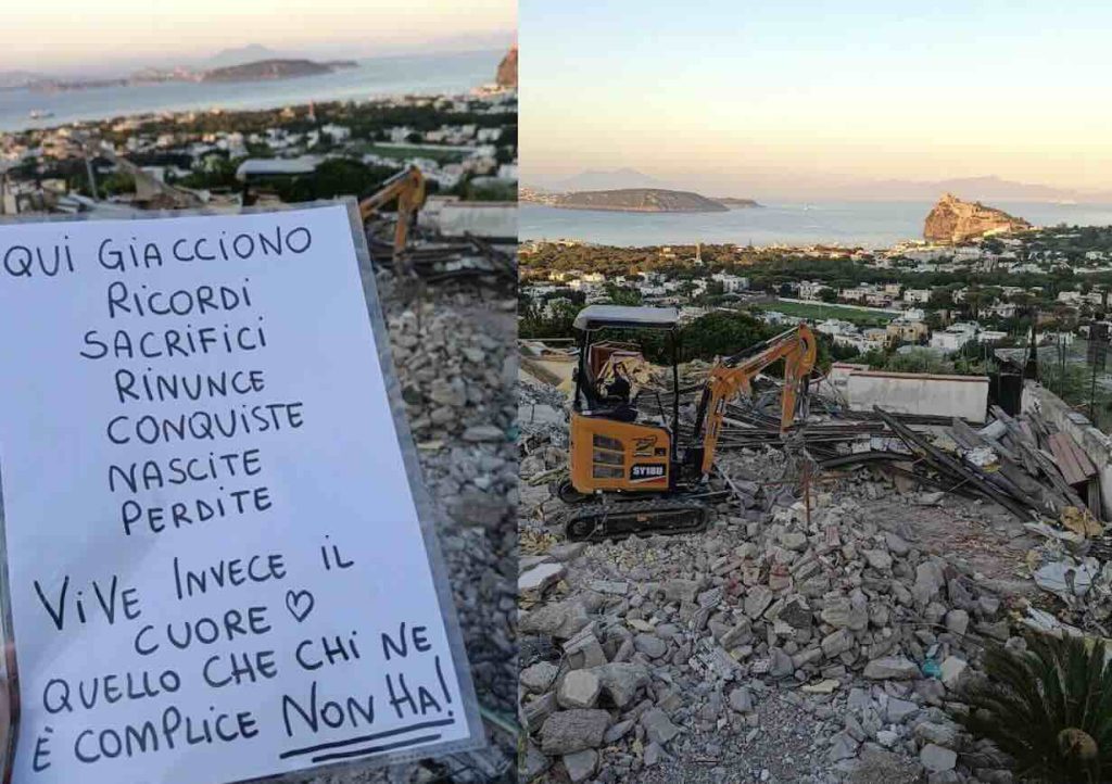 Ischia, la demolizione della casa dei Buono: una comunità unita nel dolore e nel sostegno