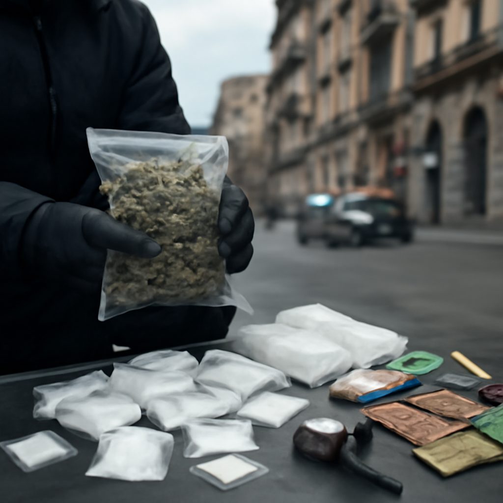 Sequestri a Napoli: il mercato nero delle sostanze illegali continua a infestare la città
