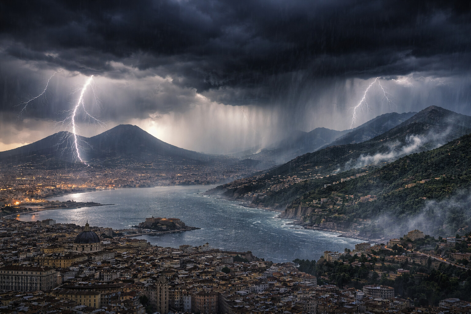 Campania in allerta: temporali e grandinate in vista, preparatevi ai forti venti!