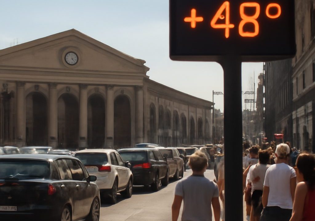 Napoli arrosto: 48 gradi alla Porta Affollata e Il Palazzo sotto il Vesuvio fa finta di non respirare