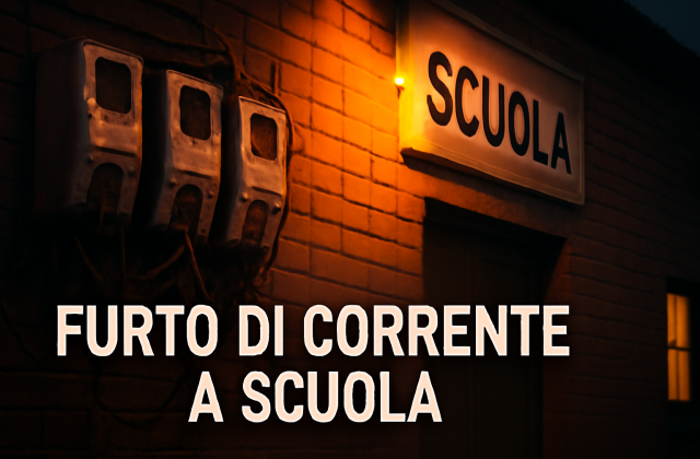 Dieci anni di corrente rubata a una scuola del Casertano: il caso che interroga la città metropolitana