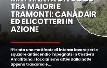 u00c8 stata una mattinata di intenso lavoro per le squadre antincendio impegnate in Costiera Amalfitana.nn#Incendio #Maiori #Protezionecivile #Tramonti