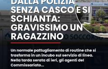 Un normale pattugliamento di routine che si trasforma in un incubo sul servizio di linea.nn#Bagnoli #Cardarelli #Incidentestradale #Minorenne #Napoli