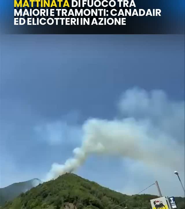 Brucia la Costiera Amalfitana. Canadair ed elicotteri in azione tra Maiori e Tramonti per spegnere i roghi alimentati dal vento. Cosa ne pensate di questa emergenza? Lasciate un commento. #CostieraAmalfitana #Incendio #Campania #Emergenza