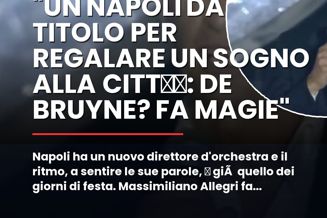 Napoli ha un nuovo direttore du2019orchestra e il ritmo, a sentire le sue parole, u00e8 giu00e0 quello dei giorni di festa.
